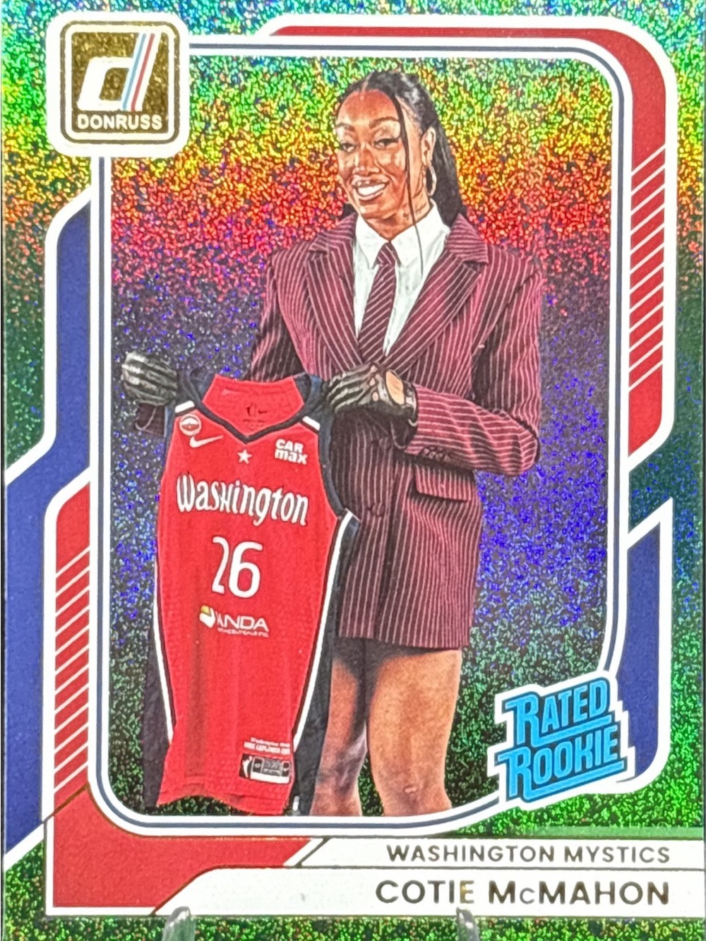 Panini Donruss Cotie McMahon Rated Rookie Card Glitter Prizm
